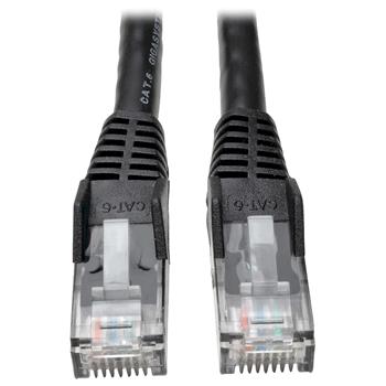 Tripp Lite by Eaton Cat6 Gigabit Snagless Molded Patch Cable (RJ45 M/M), Black, 50-ft.
