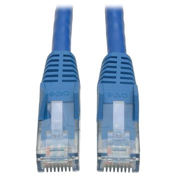 Tripp Lite Cat6 Gigabit Snagless Molded Patch Cable (RJ45 M/M), Blue, 50-ft.