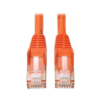 Tripp Lite by Eaton Cat6 Gigabit Snagless Molded UTP Ethernet Cable, RJ45 M/M, Orange, 50&#39;