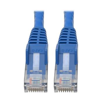 Tripp Lite by Eaton Cat6 Gigabit Snagless Molded UTP Ethernet Cable, RJ45 M/M, Blue, 6&quot;