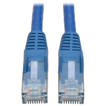 Tripp Lite by Eaton Cat6 Gigabit Snagless Molded UTP Ethernet Cable, RJ45 M/M, Blue, 100&#39;