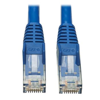 Tripp Lite by Eaton Cat6 Gigabit Snagless Molded UTP Ethernet Cable, RJ45 M/M, PoE, CMR-LP, Blue, 50&#39;