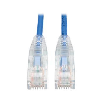 Tripp Lite by Eaton Cat6 Gigabit Snagless Slim UTP Ethernet Cable, RJ45 M/M, Blue, 2&#39;