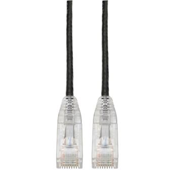 Tripp Lite by Eaton Cat6 Gigabit Snagless Slim UTP Ethernet Cable, RJ45 M/M, Black, 5&#39;