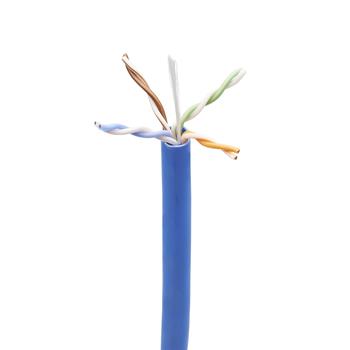 Tripp Lite by Eaton Cat6 Gigabit Solid Core UTP Bulk Ethernet Cable, CMP-LP 0.5A Plenum, 100W PoE/PoE++, 1000 ft, Blue
