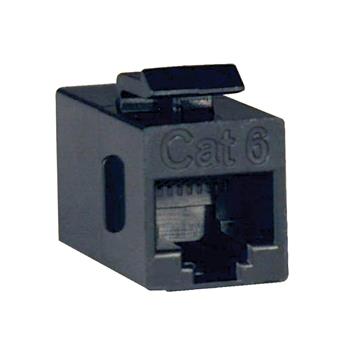 Tripp Lite by Eaton Cat6 Straight Through Modular In-line Snap-in Coupler, RJ45 F/F, TAA