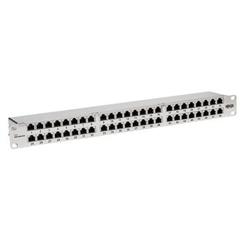 Tripp Lite by Eaton Cat5e/Cat6 48-Port Patch Panel, Shielded, Krone IDC, 568A/B, RJ45 Ethernet, 1U Rack-Mount, TAA