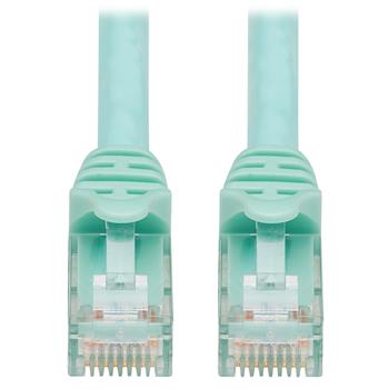 Tripp Lite by Eaton Cat6a 10G Certified Snagless UTP Ethernet Cable, RJ45 M/M, Aqua, 14&#39;
