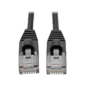 Tripp Lite by Eaton Cat6a 10G Snagless Molded Slim UTP Ethernet Cable, RJ45 M/M, Black, 1&#39;