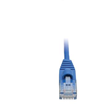 Tripp Lite by Eaton Cat6a 10G Snagless Molded Slim UTP Ethernet Cable, RJ45 M/M, Blue, 2&#39;