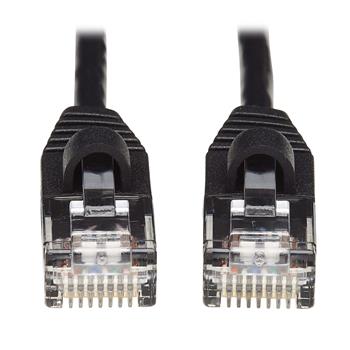 Tripp Lite by Eaton Cat6a 10G Snagless Molded Slim UTP Ethernet Cable, RJ45 M/M, Black, 10&#39;