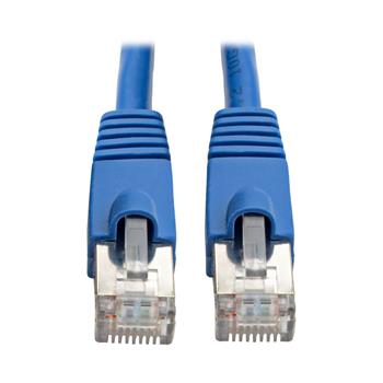 Tripp Lite by Eaton Cat6a 10G Certified Snagless Shielded STP Ethernet Cable, RJ45 M/M, PoE, Blue, 1&#39;