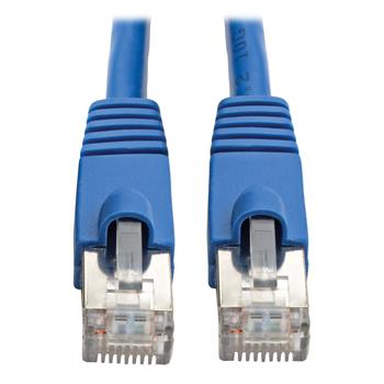 Tripp Lite by Eaton Cat6a 10G-Certified Snagless Shielded STP Ethernet Cable, RJ45 M/M, PoE, Blue, 6&#39;