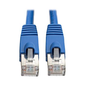 Tripp Lite by Eaton Cat6a 10G Certified Snagless Shielded STP Ethernet Cable, RJ45 M/M, PoE, Blue, 10&#39;