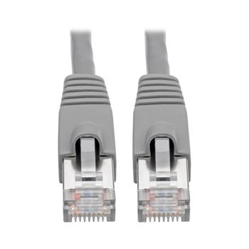 Tripp Lite by Eaton Cat6a 10G-Certified Snagless Shielded STP Ethernet Cable, RJ45 M/M, PoE, Gray, 10&#39;