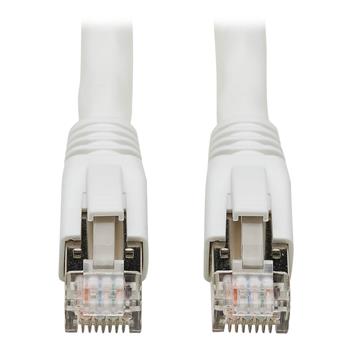 Tripp Lite by Eaton Cat8 25G/40G-Certified Snagless Shielded S/FTP Ethernet Cable (RJ45 M/M), PoE, 40 ft (12.19 m), White