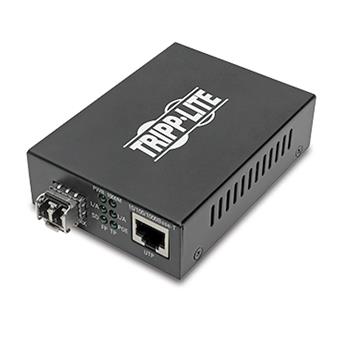Tripp Lite by Eaton Gigabit Multimode Fiber to Ethernet Media Converter, POE+ - 10/100/1000 LC, 850 nm, 550M (1804.46 ft.)