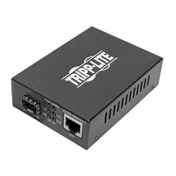 Tripp Lite by Eaton Gigabit SFP Fiber To Ethernet Media Converter, POE+ - 10/100/1000 Mbps