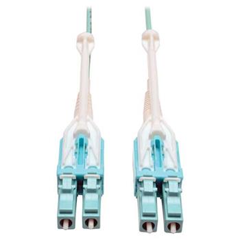 Tripp Lite by Eaton 10Gb Duplex Multimode 50/125 OM3 LSZH Fiber Patch Cable With Push/Pull Tab Connectors, 3&#39;