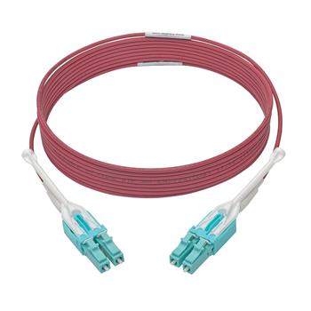 Tripp Lite by Eaton 10G Duplex Multimode 50/125 OM4 LSZH Fiber Optic Cable, LC/LC, Push/Pull Tabs, Magenta, 3 m