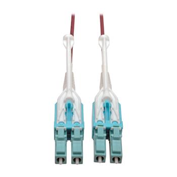 Tripp Lite by Eaton 10G Duplex Multimode 50/125 OM4 LSZH Fiber Optic Cable, LC/LC, Push/Pull Tabs, Magenta, 6 m