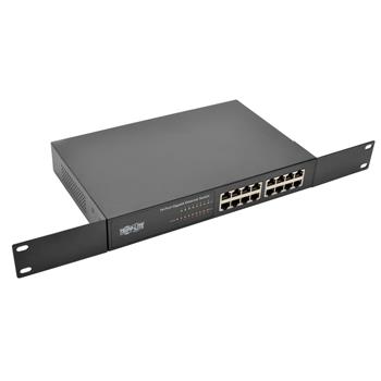 Tripp Lite by Eaton 16-Port 10/100/1000 Mbps 1U Rack-Mount/Desktop Gigabit Ethernet Unmanaged Switch, Metal Housing