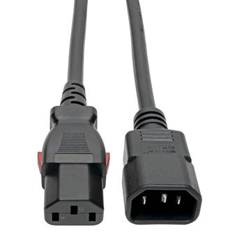 Tripp Lite by Eaton Power Extension Cord, Locking C13 To C14 PDU Style, 10A, 250V, 18 AWG, 6&#39;