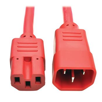 Tripp Lite by Eaton Power Cord C14 To C15, Heavy-Duty, Red