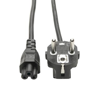 Tripp Lite by Eaton European Computer Power Cord, C5 to Schuko, 2.5A, 250V, 16 AWG, 6 ft (1.83 m), Black