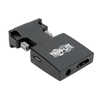Tripp Lite by Eaton HDMI To VGA Active Adapter Video Converter With Audio, F/M