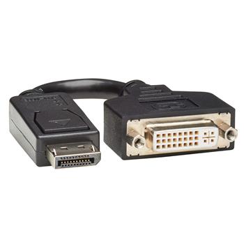 Tripp Lite by Eaton DisplayPort to DVI Adapter Converter Cable Compact, DP to DVI for DP-M to DVI-I-F