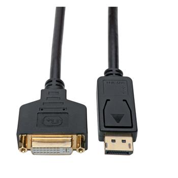 Tripp Lite by Eaton DisplayPort To DVI Adapter Video Converter, Black, M/F, 1&#39;