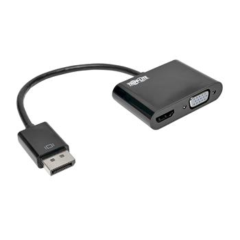 Tripp Lite by Eaton DisplayPort to VGA/HDMI All-in-One Converter Adapter, DP ver 1.2, 4K 30 Hz HDMI, 50 Pack