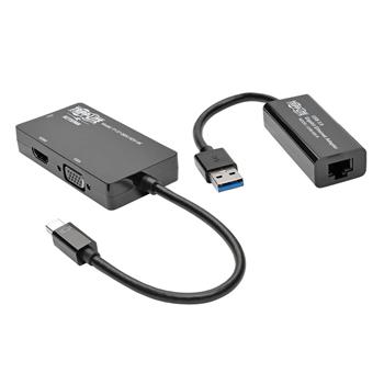 Tripp Lite by Eaton 4K Video And Ethernet 2-in-1 Accessory Kit For Microsoft Surface And Surface Pro With RJ45, DVI, VGA And HDMI Ports