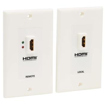 Tripp Lite by Eaton HDMI Over Dual Cat5/Cat6 Extender Wall Plate Kit With Transmitter And Receiver, TAA