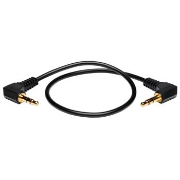 Tripp Lite by Eaton 3.5mm Mini Stereo Audio Cable With two Right-Angle plugs, 1&#39;