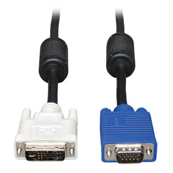 Tripp Lite by Eaton DVI To VGA High-Resolution Adapter Cable With RGB Coaxial, DVI-A To HD15 M/M, 10&#39;