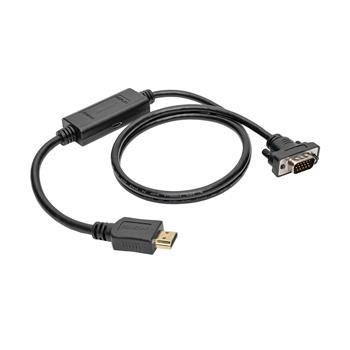 Tripp Lite by Eaton HDMI To VGA Active Adapter Cable, HDMI To Low-Profile HD15 M/M, 3&#39;