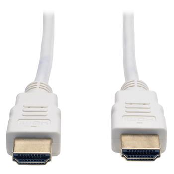 Tripp Lite by Eaton High-Speed HDMI Cable, M/M, 4K, Gripping Connectors, White, 6&#39;