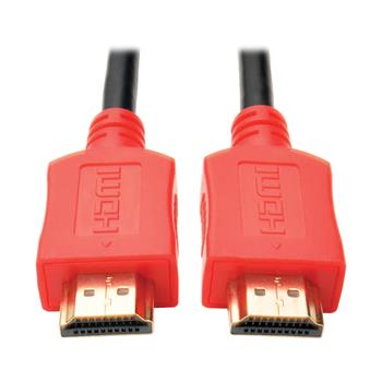 Tripp Lite by Eaton High-Speed HDMI Cable, Digital Video With Audio, UHD 4K, M/M, Red, 10&#39;