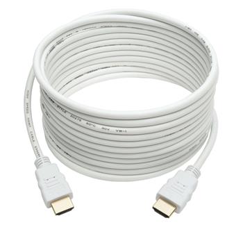 Tripp Lite by Eaton High-Speed HDMI Cable, Gripping Connectors, 4K @30Hz, M/M, White, 16&#39;