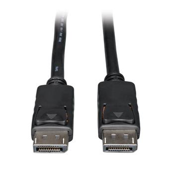 Tripp Lite by Eaton DisplayPort Cable With Latches, 4K @ 60 Hz,, M/M, 1&#39;