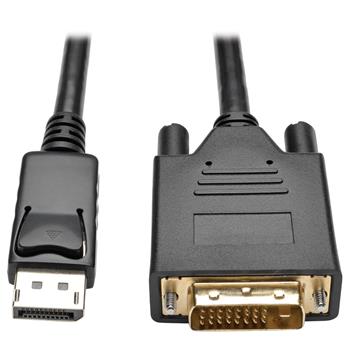 Tripp Lite by Eaton DisplayPort 1.2 To DVI Active Adapter Cable, DP With Latches To DVI-D Dual Link M/M, 6&#39;