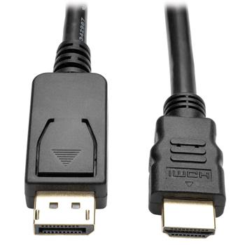 Tripp Lite by Eaton DisplayPort 1.2 to HDMI Adapter Cable, DP with Latches to HDMI M/M, 4K, 6&#39;