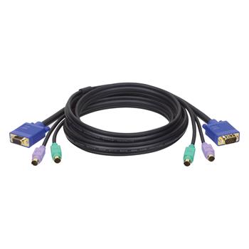 Tripp Lite by Eaton PS/2 (3-in-1) Cable Kit for KVM Switch B007-008, 10 ft (3.05 m)