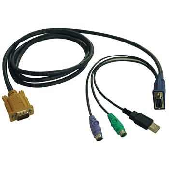 Tripp Lite by Eaton USB/PS2 Combo Cable for NetDirector KVM Switches B020-U08/U16 and KVM B022-U16, 6&#39;