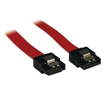 Tripp Lite by Eaton Serial ATA (SATA) Latching Signal Cable, 7Pin/7Pin, 12&quot;