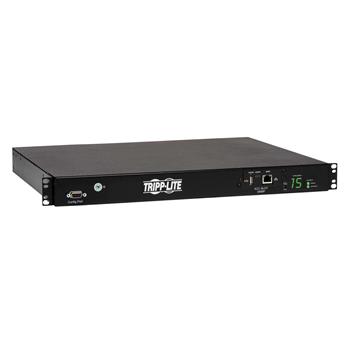 Tripp Lite by Eaton 2.4kW Single-Phase Switched Automatic Transfer Switch PDU, Two 200-240V C14 Inlets, 10 C13 Outputs, 1U, TAA