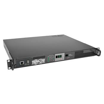 Tripp Lite by Eaton 3.8kW Single-Phase Monitored Automatic Transfer Switch PDU, 2 200-240V 16A L6-20P Inputs, 1 L6-20R Outlet, 1U