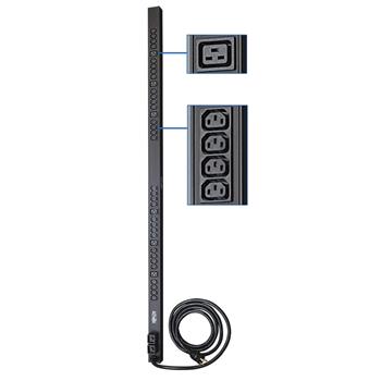 Tripp Lite by Eaton 5.5kW Single-Phase 208/230V Basic PDU, 38 Outlets (32 C13 and 6 C19), 10 ft Cord